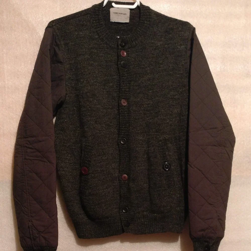 UNDERCOVER JAPAN Aviator bomber quilted puffer Wool Jacket Color Coal Men medium - Picture 3 of 9